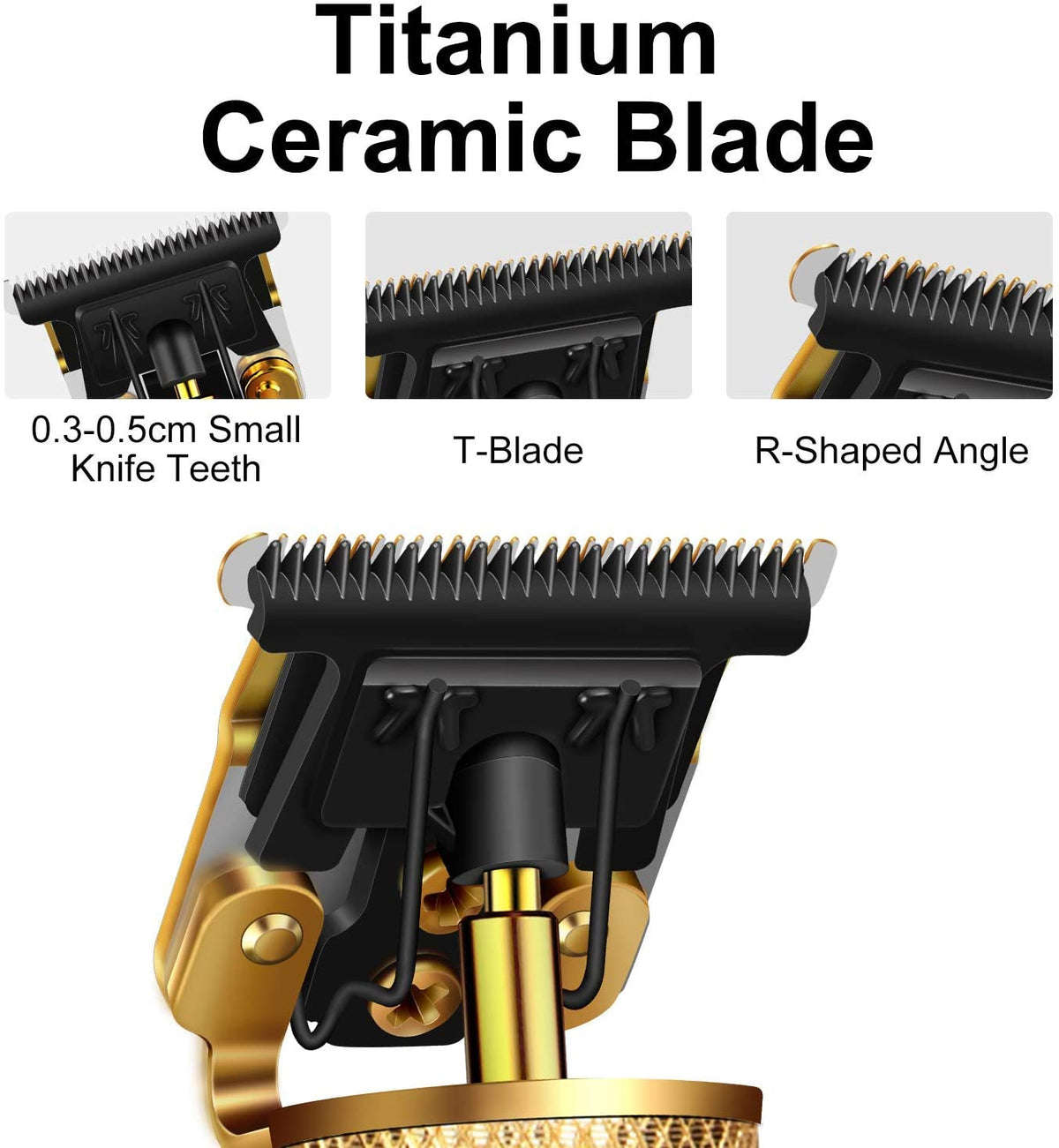 Professionele Oplaadbare Haartrimmer T-Mes Precisie Contouren Baard Haar Lithium Accu USB Oplaadbaar