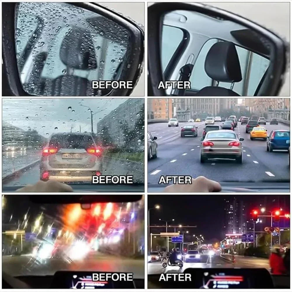 Autoruitreiniger met olie-filmverwijdering en waterafstotende coating | Spuitfles voor streeploos zicht | Geschikt voor voorruit en spiegels