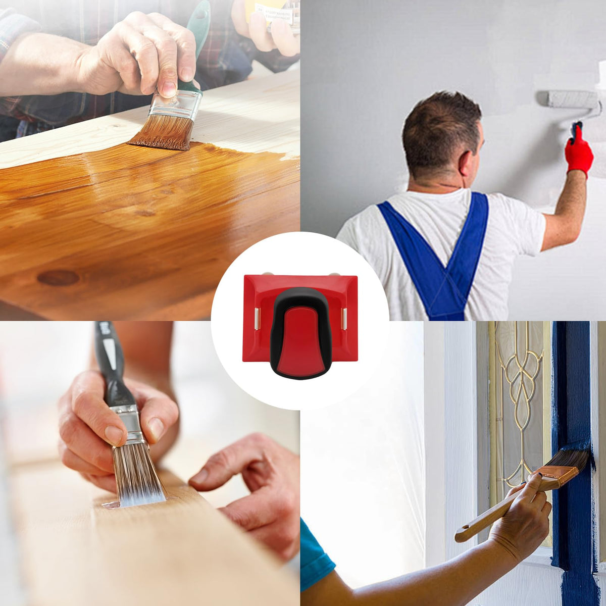 Schilderrandengids met Rolsysteem - Professionele Schildertool voor Strakke, Rechte Lijnen zonder Schilderstape | Multifunctionele Verfrandgeleider voor Plafonds, Muren, Plinten & Kozijnen