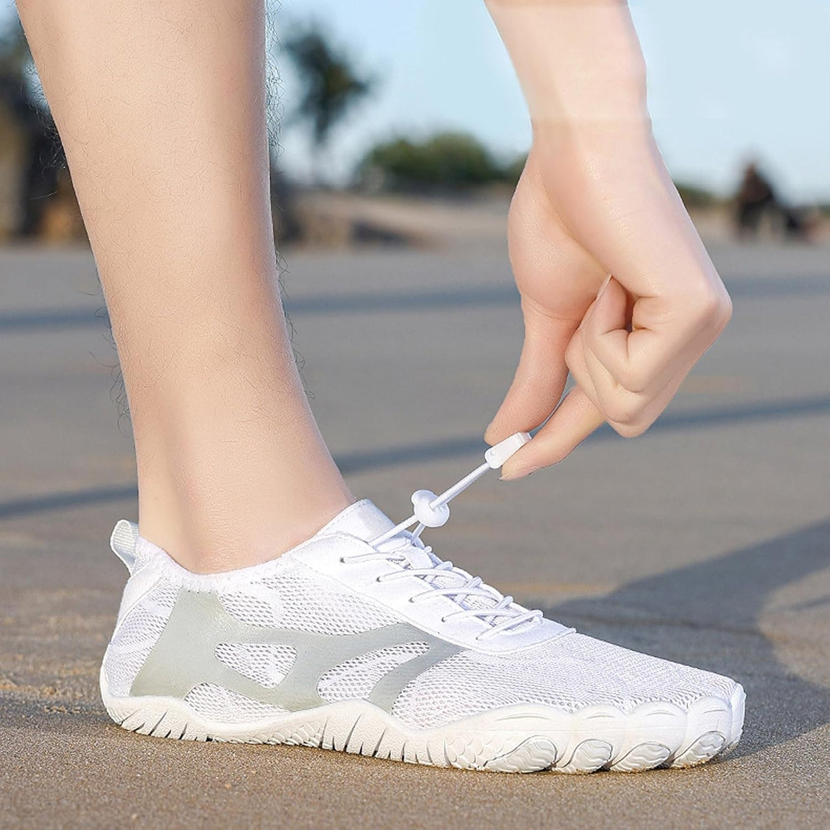 Waterdichte Barefootschoenen met Orthopedische Ondersteuning Dames Heren Brede Teenbox Zwart Wandelschoenen