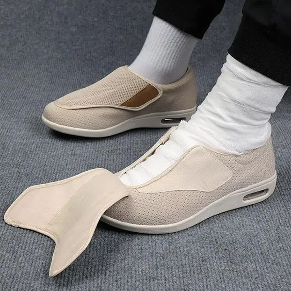 Brede Diabetische Schoenen voor Gezwollen Voeten - Comfortabel & Ademend