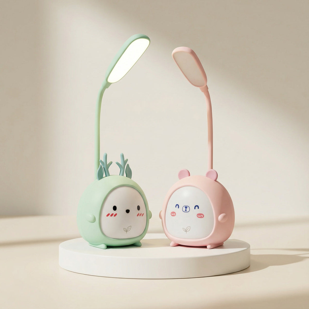 Oplaadbare Kinderlamp met Flexibele Arm en LED-Verlichting - Bureaulamp voor Kinderkamer