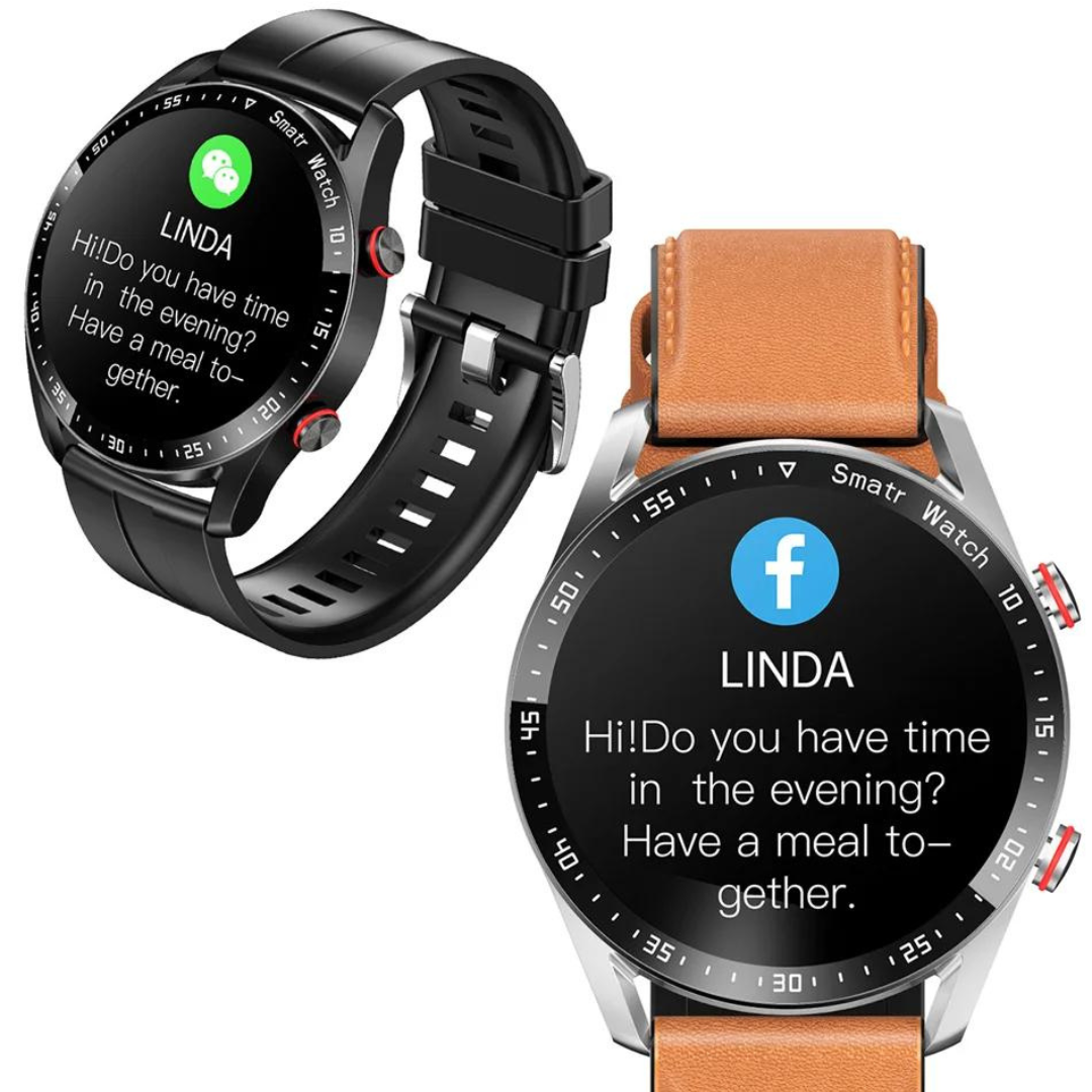 Smartwatch met Lautsprecher, Bluetooth en Fitnessfuncties - Luxe Design voor Sport en Dagelijks Gebruik