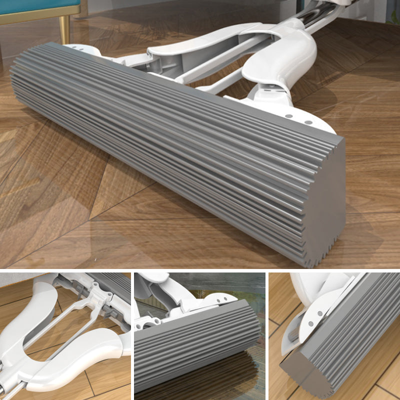 Platte Dweil met Uitschuifbare Steel en Superabsorberend Wisserblad - Uitwringmechanisme voor Vloerreiniging