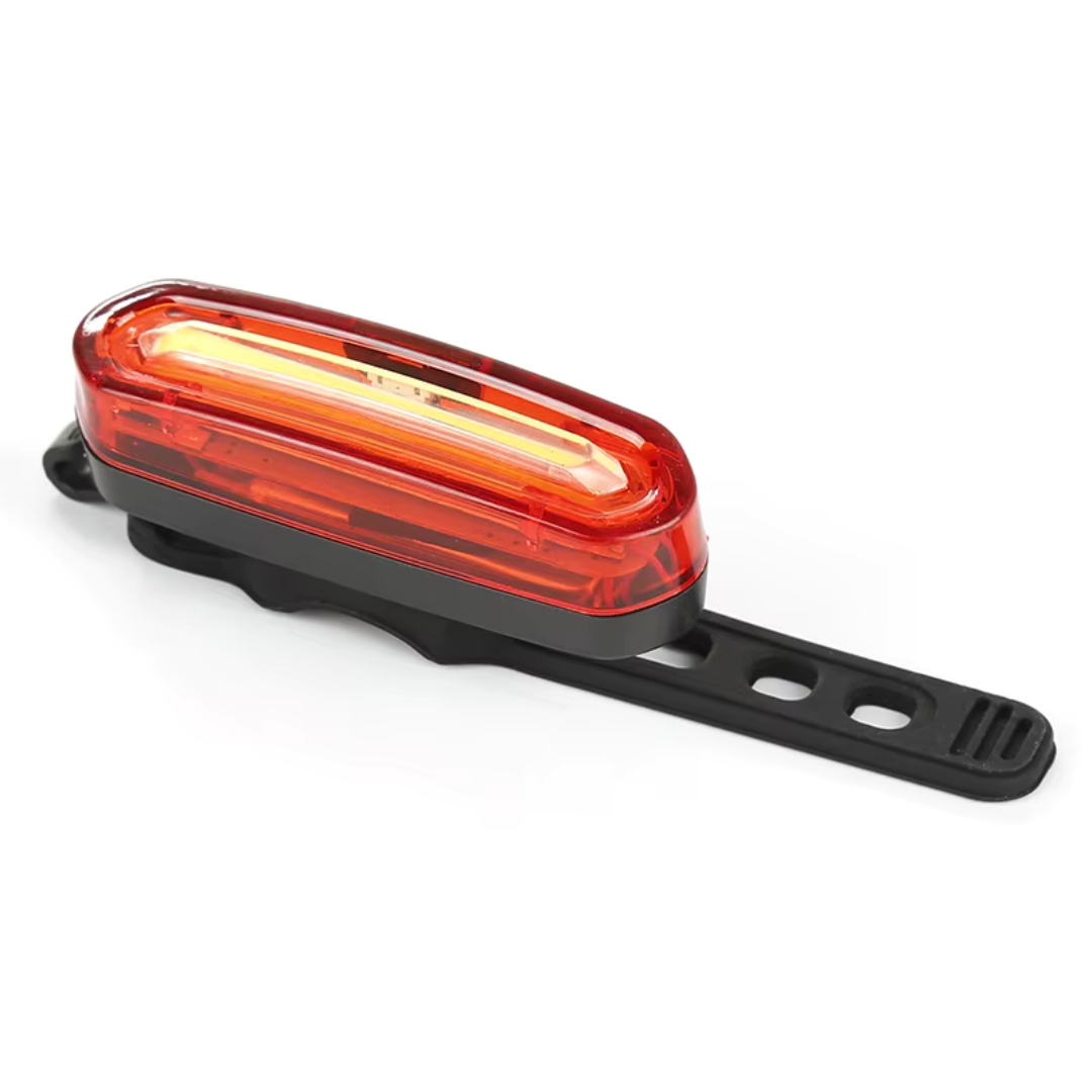 Compacte USB Fietsachterlicht met 200 Lumen & Stroboscoop - Veiligheidslicht voor Nachtritten, 4 Lichtmodi, Waterdicht IPX5