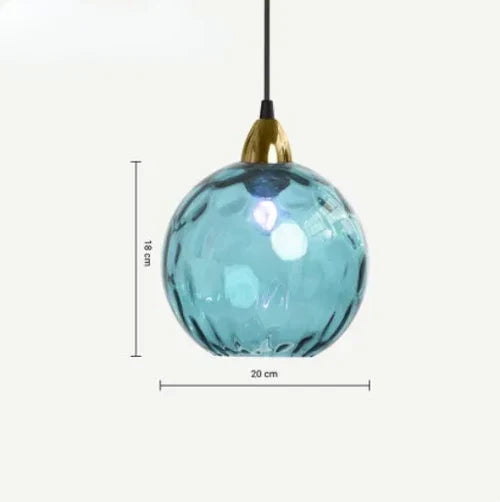 Glazen Bol Hanglamp E27 met Warme Verlichting voor Woonkamer Eetkamer Slaapkamer Sfeerverlichting Design