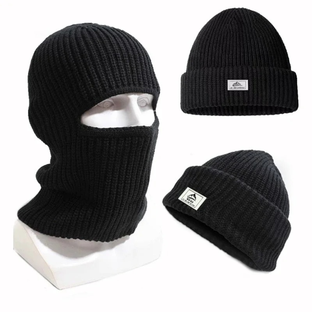 Wintermuts met Geïntegreerd Gezichtsmasker Warme Balaclava Sportmuts Windbestendig voor Ski en Outdoor