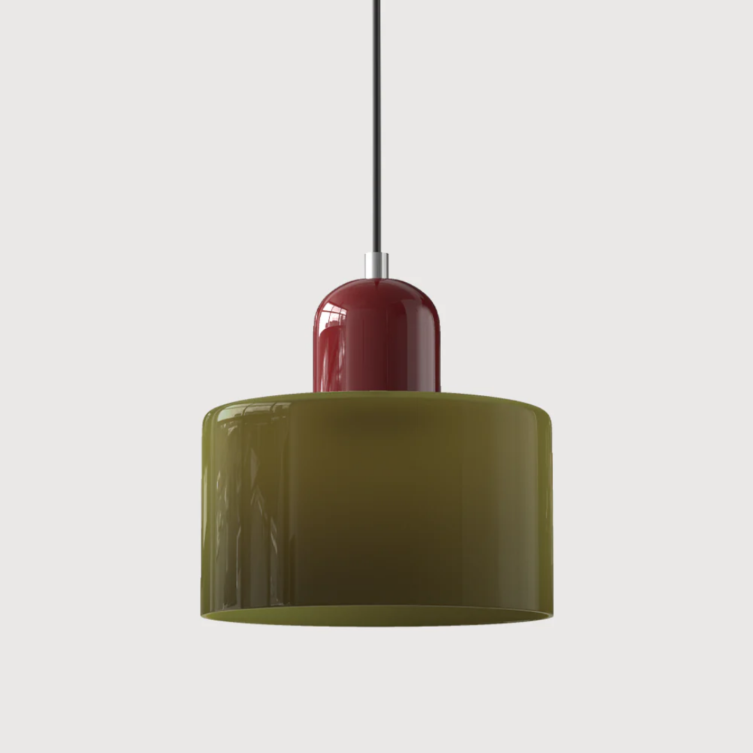 Lismeno Retro Hanglamp - Glazen Hanglamp met Warm Licht voor Eettafel, Keuken & Woonkamer