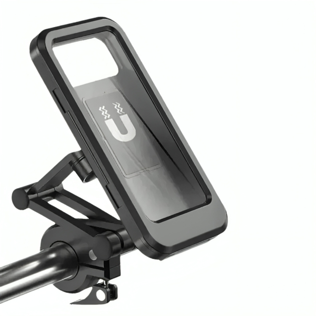 Smartphone Houder Motorfiets Waterdicht 360° Draaibaar Fiets Telefoonhouder Stuurmontage Universeel Zwart