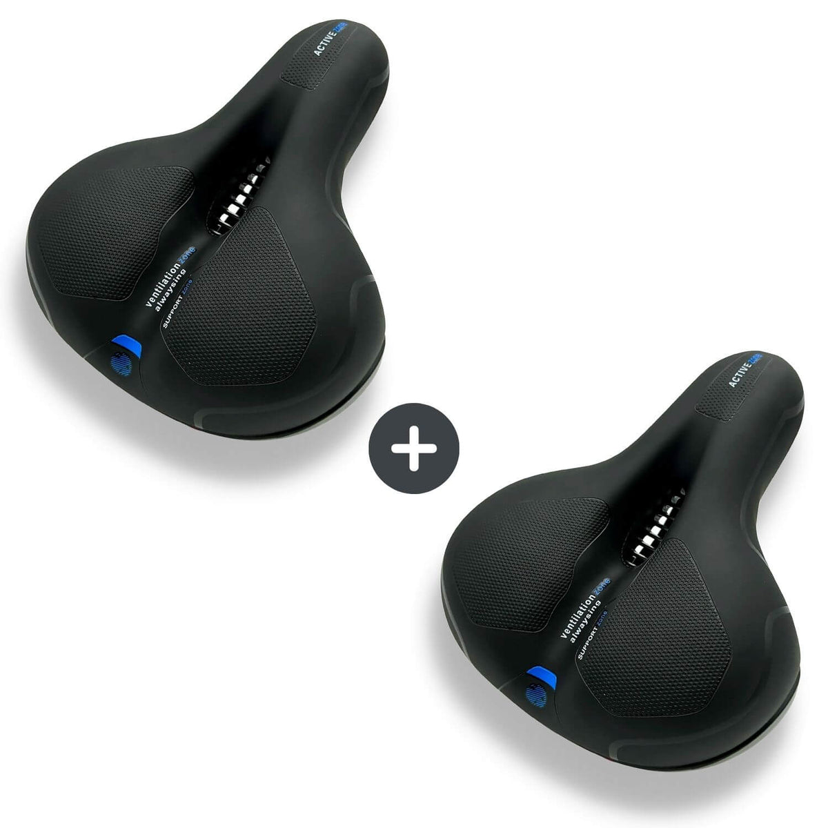 Ergonomisch Fietszadel met Gel-Demping - Comfortzadel voor Langere Fietstochten - Ademend en Drukverlagend - Universele Pasvorm