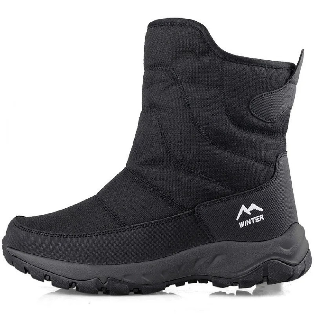 Waterdichte Herenwinterschoenen met Antislipzool en Warme Pluche Voering voor Optimaal Comfort op Koude Winterdagen