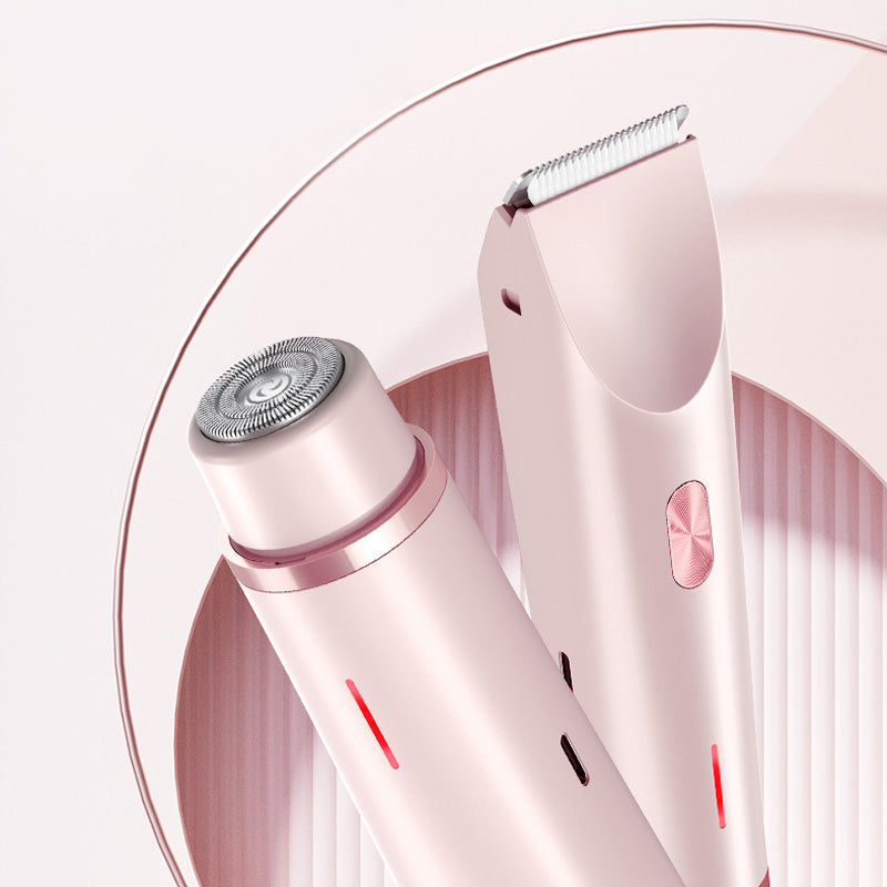 Precisie Trimmer voor Gezicht Oksels Bikinizone - Waterbestendig Oplaadbaar Dubbele Kop
