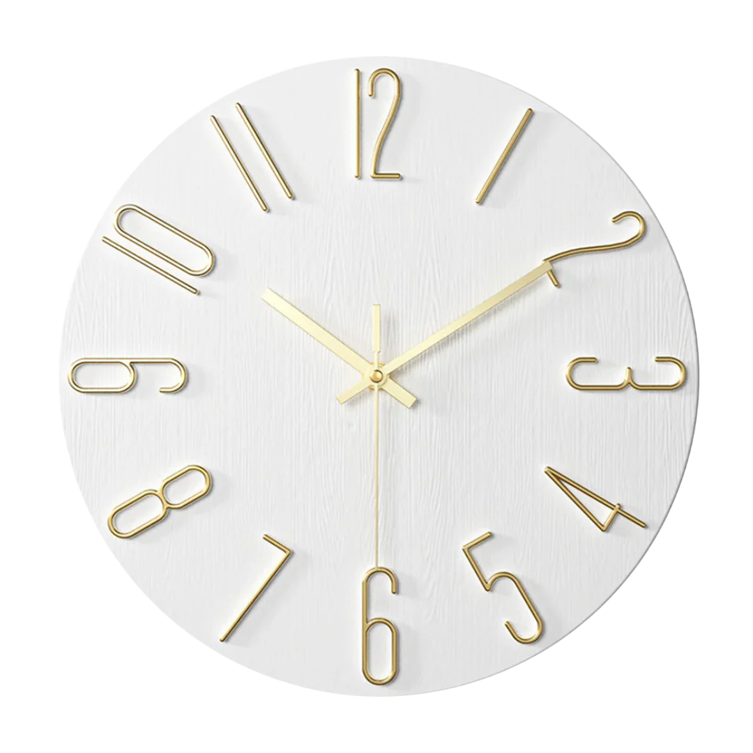 Wandklok Quartz 30cm Stille Uurwerk Modern Interieur Design Woonkamer Kantoor Minimalistische Tijdsweergave