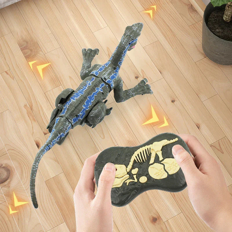 Bestuurbare Prehistorische Speeldino met Mistfunctie - Bewegende Robot Dino voor Kinderen - Oplaadbaar met Afstandsbediening - Dinosaurus Speelgoed met Geluid en Lichteffecten