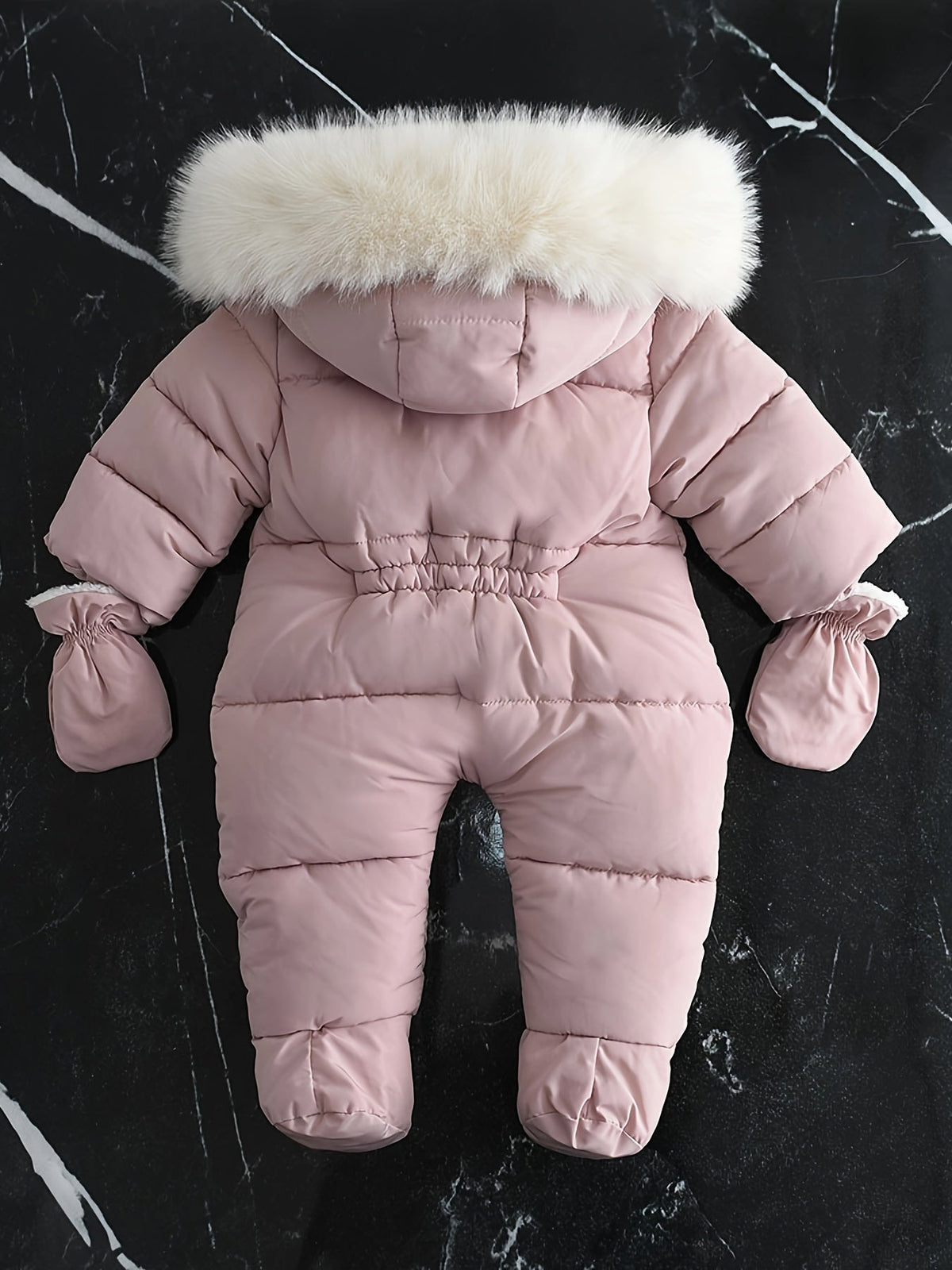 Baby Winterpakje met Capuchon en Kunstbont voor 0-12 Maanden