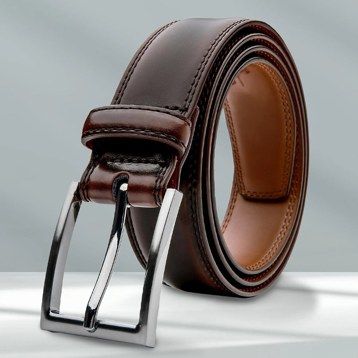 Leren Riem met Klassieke Gespsluiting voor Mannen en Vrouwen - Premium Kwaliteit in 7 Kleuren