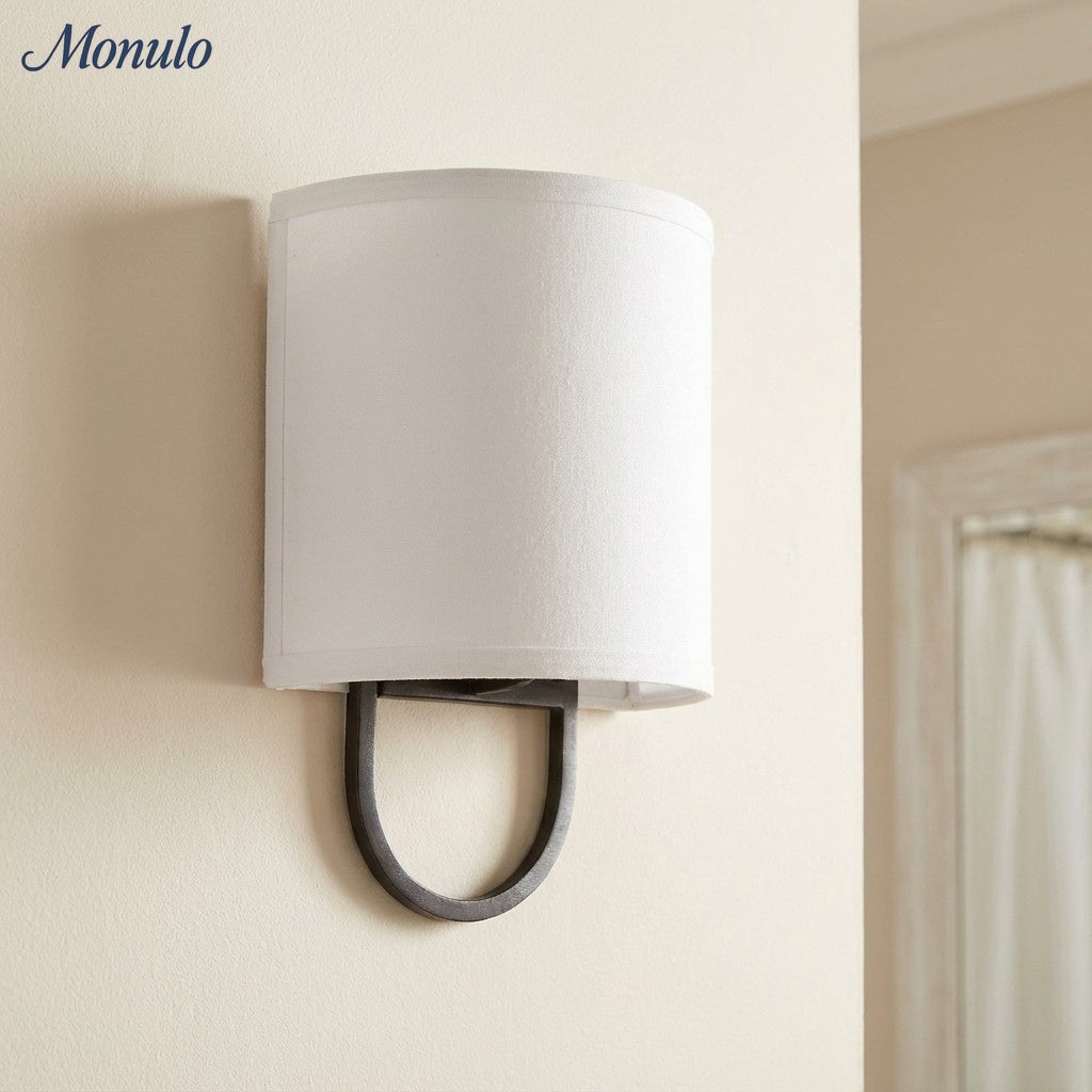 Wandlamp Stoffen Kap - Moderne Slaapkamer Wandverlichting voor Sfeervolle Ambiance