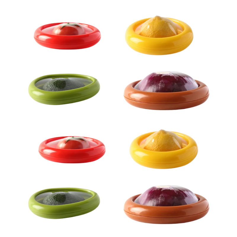 Vershoudbakjes Groente Fruit Set met Siliconen Deksel Koelkast Opbergdozen Vershoud Containers Keuken