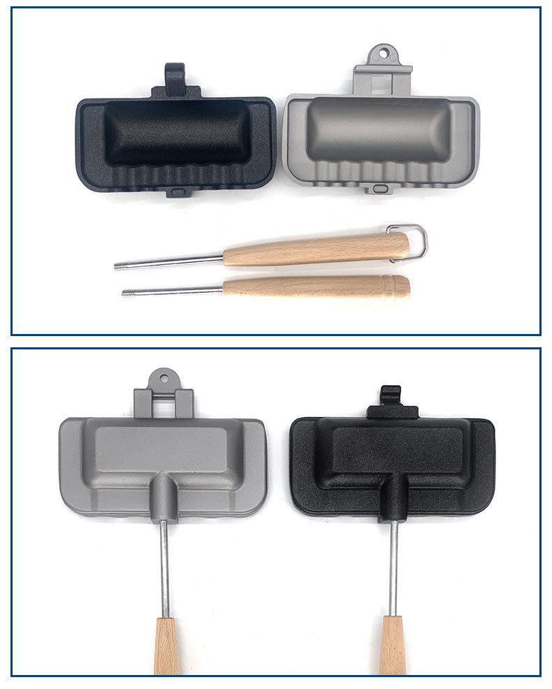 Dubbelzijdige Sandwichbakpan - Aluminium Antiaanbaklaag voor Snel Bakken - 30,5 cm