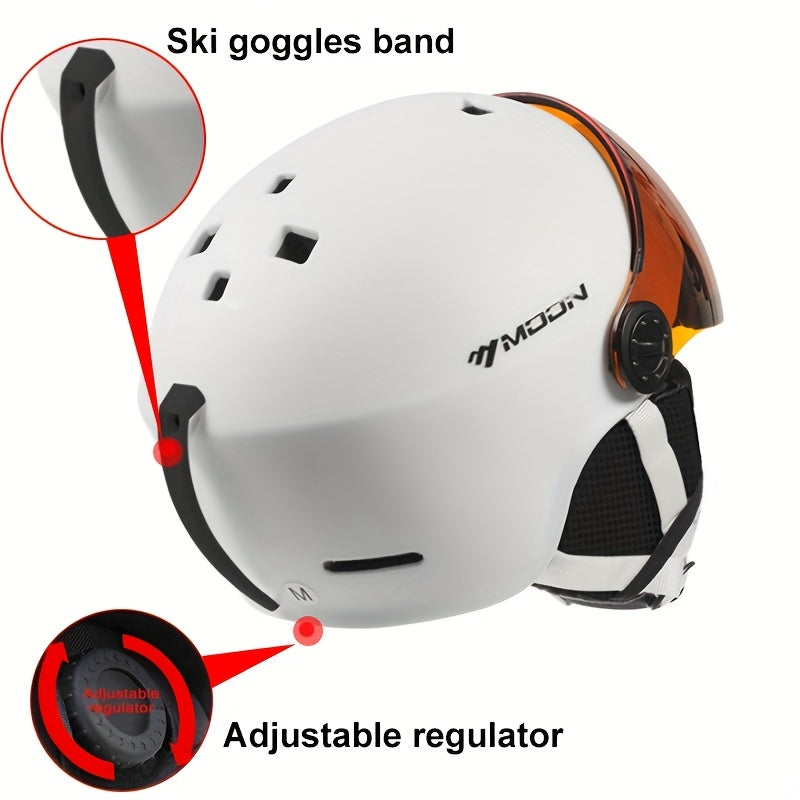 Sportieve Skihelm met Verstelbare Pasvorm en Afneembare Onderdelen - Veiligheid en Comfort voor Wintersport