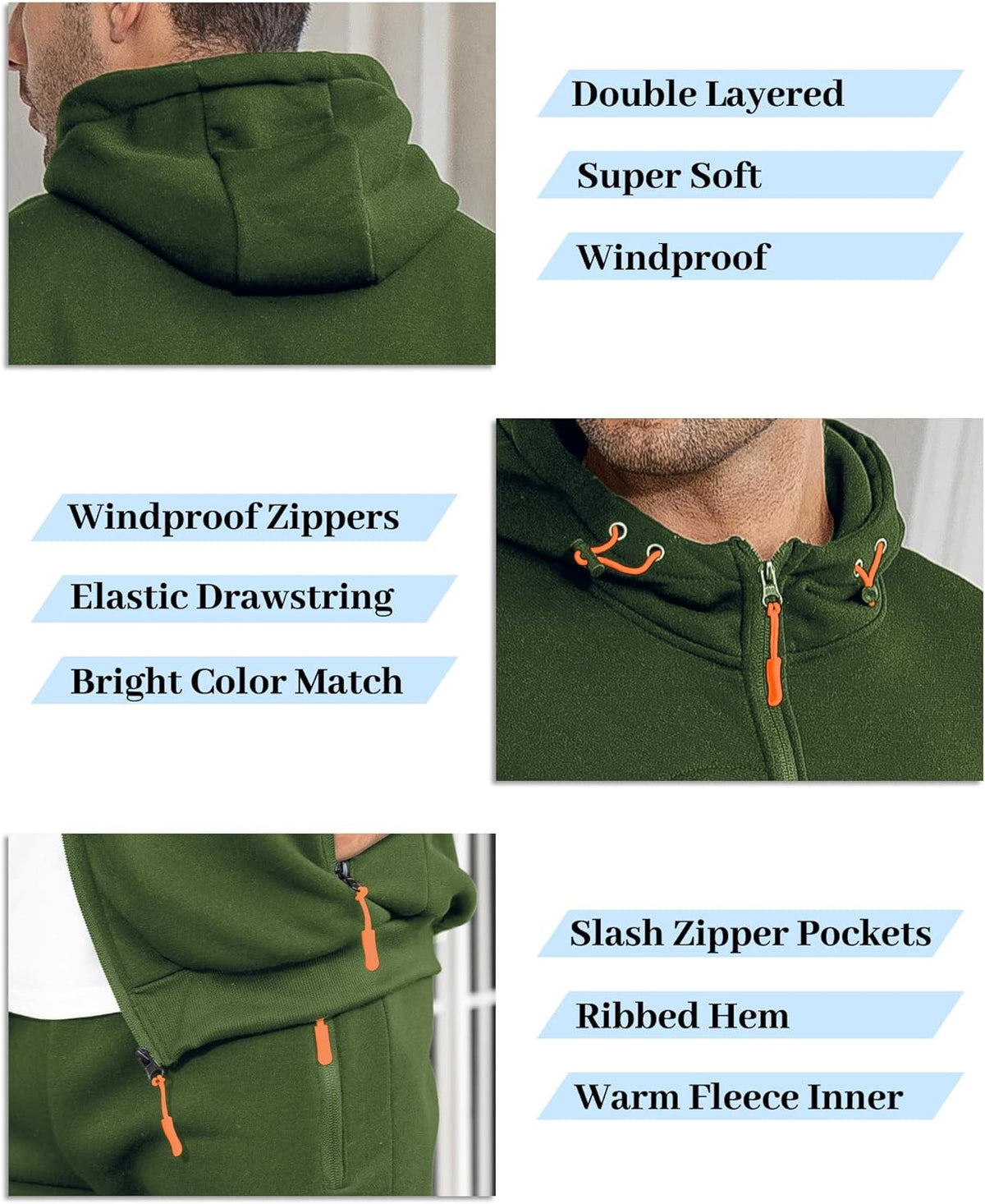 Heren Trainingspak Set met Pullover en Broek Elastisch Ademend Sportkleding Loungewear Zwart Grijs Comfort
