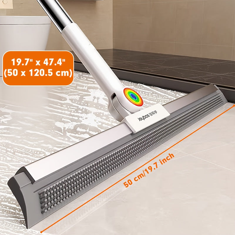 Vloerwisser met Rubberen Lip en TPE Borstels 30cm 50cm Multifunctioneel Schoonmaken voor Harde Vloeren