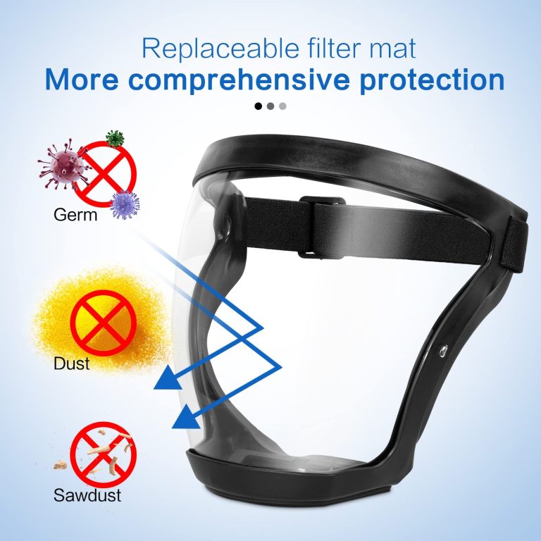 Veiligheidsmasker met Gezichtsscherm en Anticondens Coating voor Professioneel Werkbescherming en Optimale Veiligheid