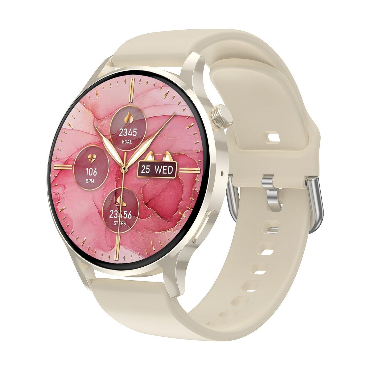Gezondheidssmartwatch met Hartslagmeter Bloeddrukmeting Zuurstofwaarden Slaapmonitoring Waterdicht Sport