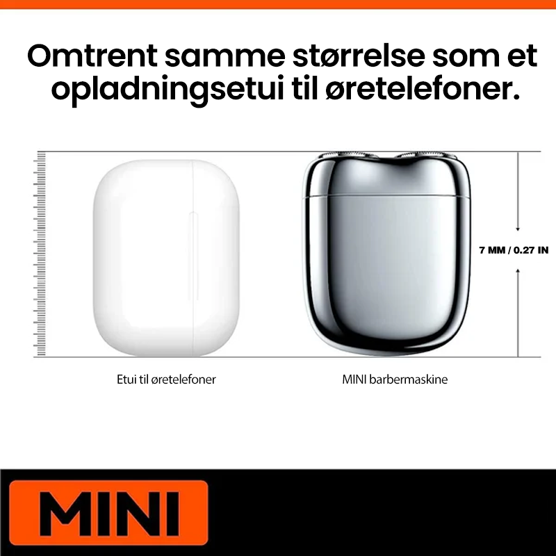 Compacte Oplaadbare Scheerapparaat met USB Poort - Waterdicht Reisscheerapparaat voor Gezicht en Lichaam