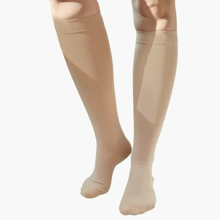 Compressiekousen met Geleidelijke Druk Naadloos Ademend Zwart Huidskleur S tot 7XL Comfort Sokken Dagelijks