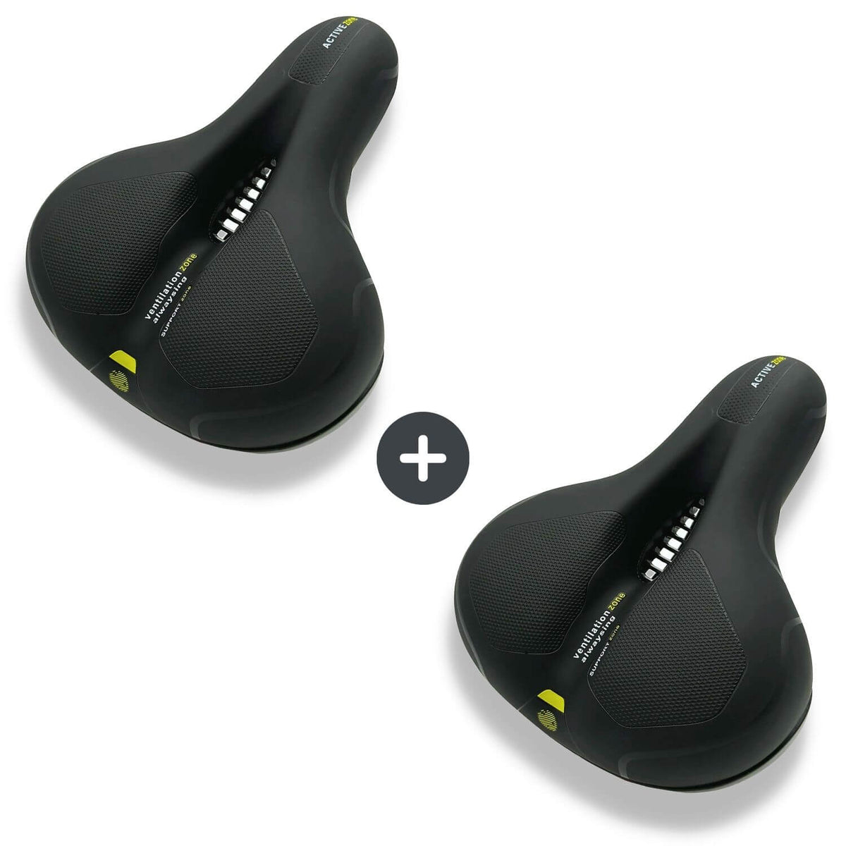 Ergonomisch Fietszadel met Gel-Demping - Comfortzadel voor Langere Fietstochten - Ademend en Drukverlagend - Universele Pasvorm