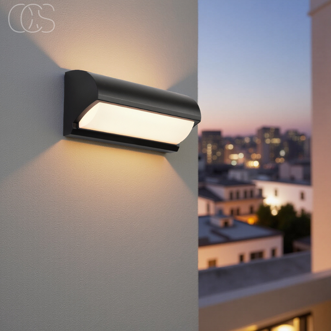 LED Buitenwandlamp Zwart IP65 Waterdicht 20W 960 Lumen Warm Wit 3000K Modern Design Tuinverlichting Gevel