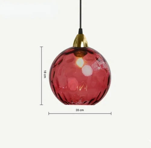 Glazen Bol Hanglamp E27 met Warme Verlichting voor Woonkamer Eetkamer Slaapkamer Sfeerverlichting Design