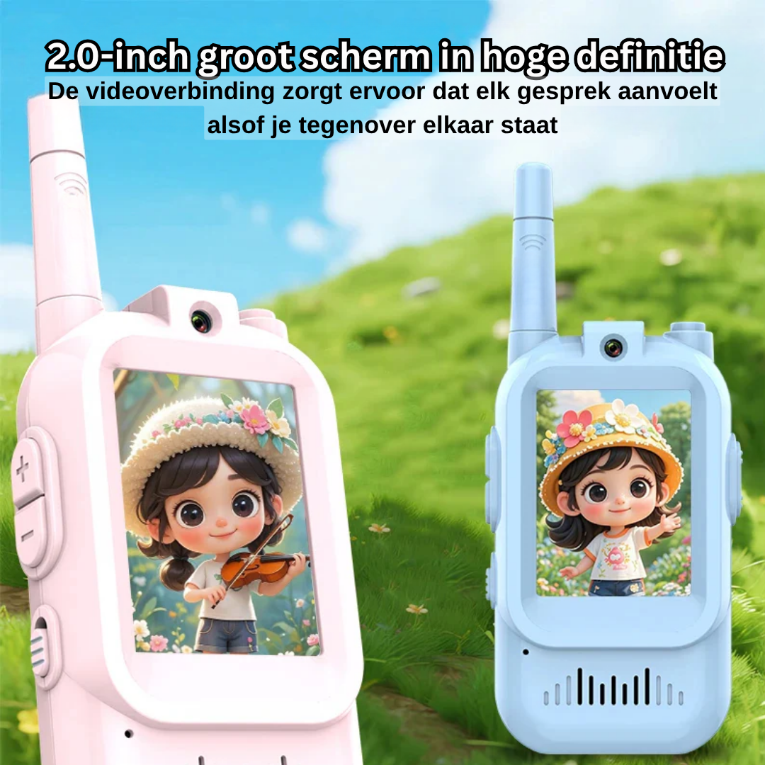 Interactieve Communicatieset met Video en Spraak voor Kinderen Binnen en Buiten Speelgoed Walkie Talkie