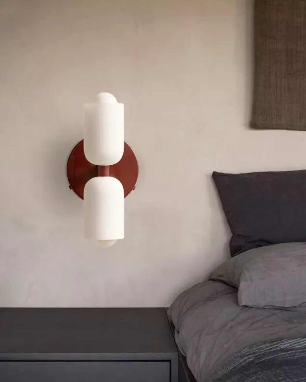 Wandlamp met Dubbele Glazen Kappen voor Slaapkamer en Woonkamer - E27 Wandverlichting