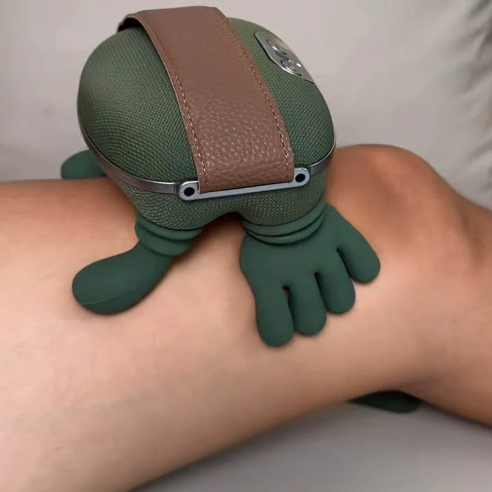 Nekmassager met Warmtefunctie Draadloos Vibratie Therapie Spierspanning Verlichting Ontspanning Wellness