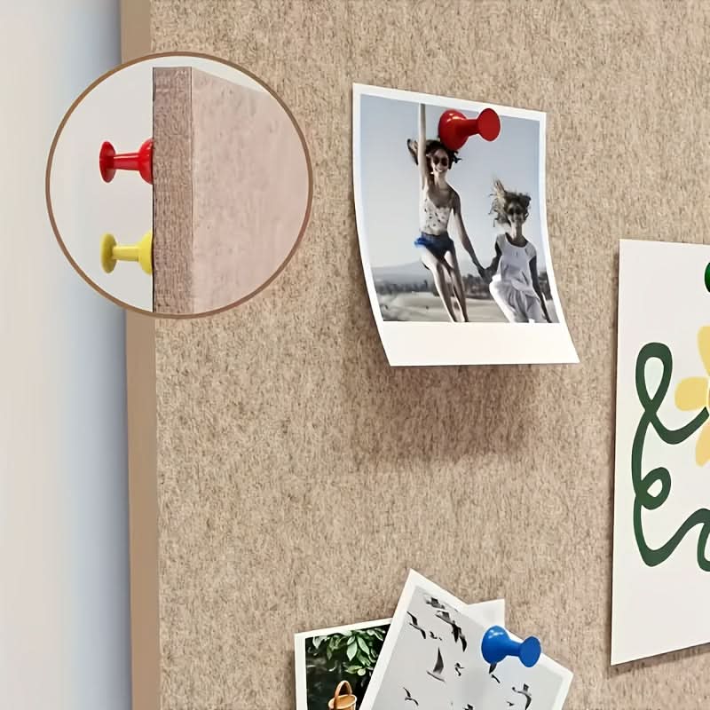 Vilten Prikbord Decoratief 60x120cm met Punaises voor Kantoor Thuiswerken Creatieve Ruimtes Muurbehang