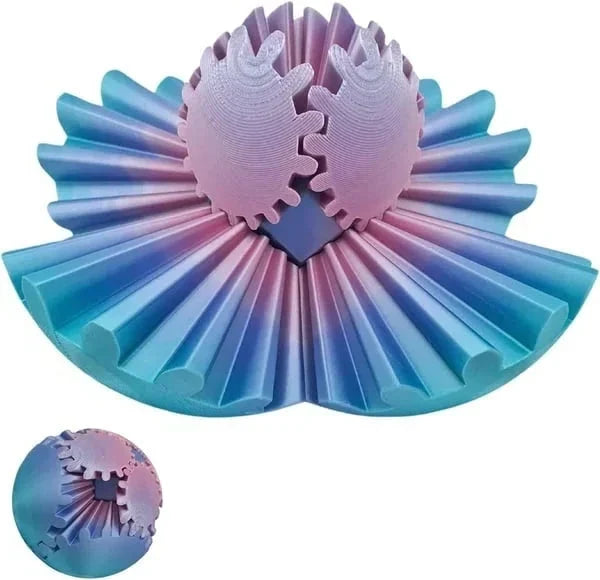 3D Geprinte Tandwielbal Fidget Speelgoed voor Stress en Focus Verbetering Anti-Stress Bal voor Kinderen
