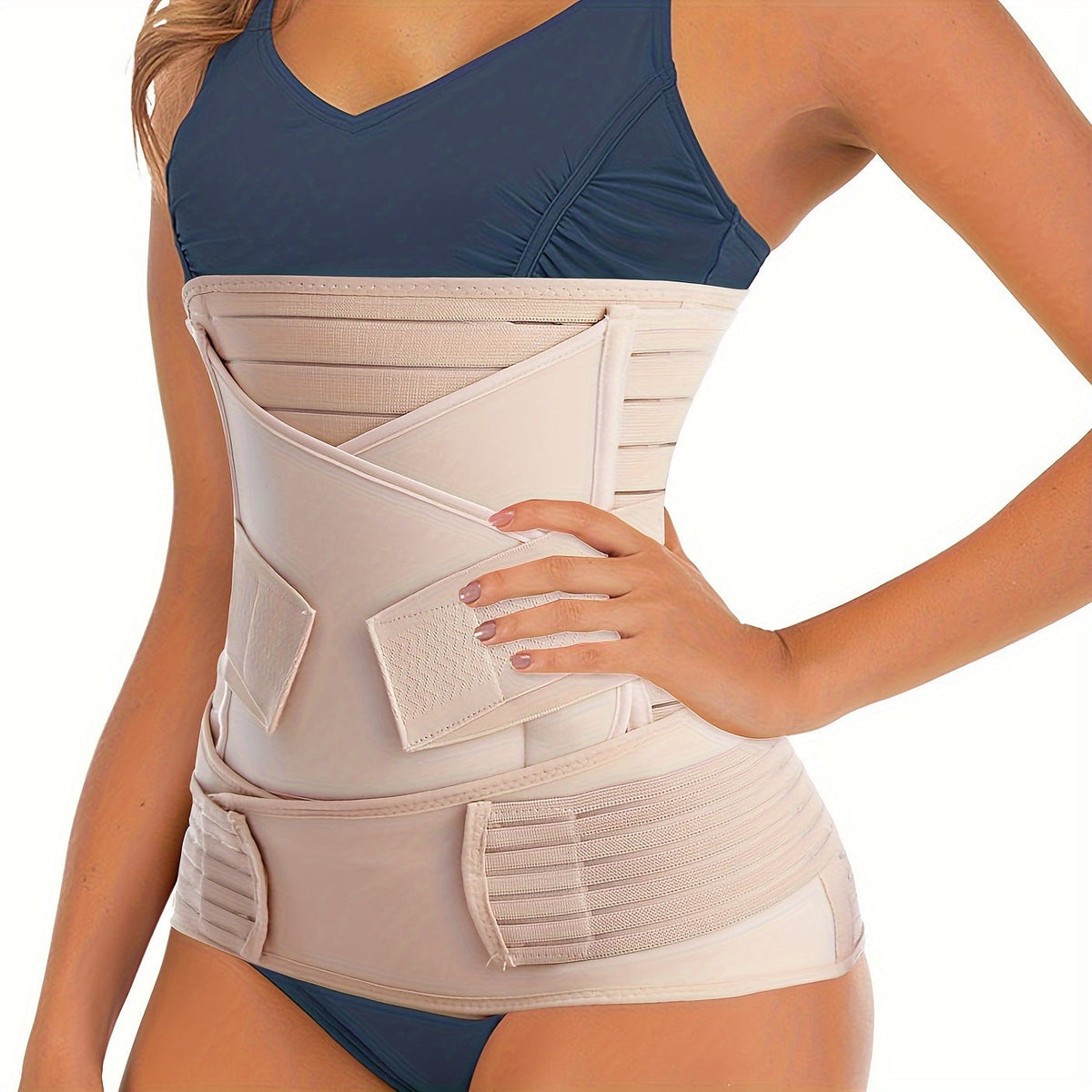 3-in-1 Postpartum Buikband - Verstelbare Herstelband voor Buik, Taille & Bekken