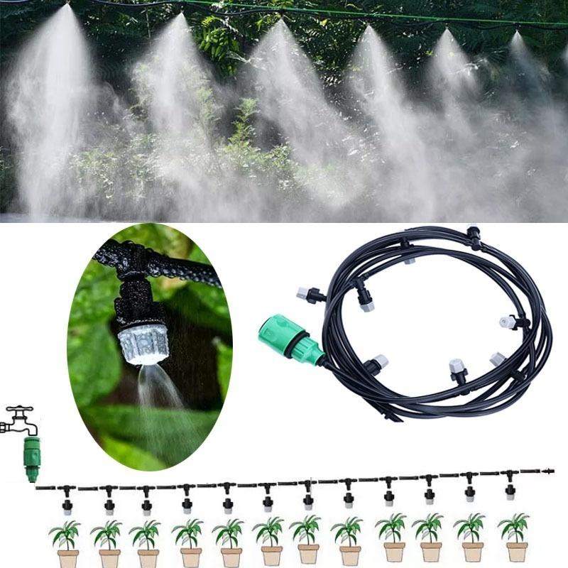 Verstelbaar Druppelirrigatiesysteem 10 Meter Automatisch Tuinbewatering Sproeiset Waterbesparend Planten