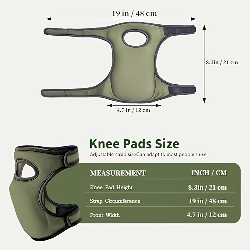 Ergonomische Kniebeschermers Set voor Tuin Klussen Vloerwerk met Verstelbare Riemen Comfortabel Knielen