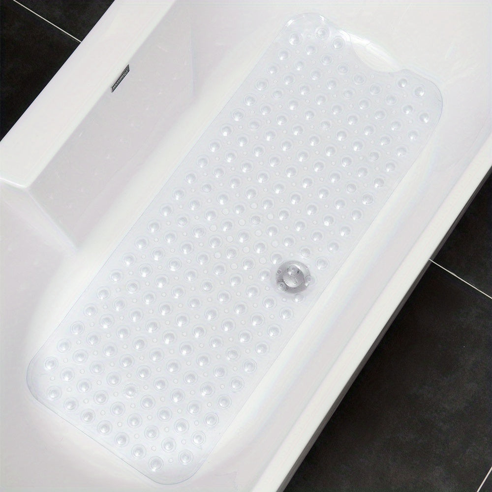 Antislip Badmat XL voor Douche en Bad - Extra Lange Veiligheidsbadmat met Zuignappen