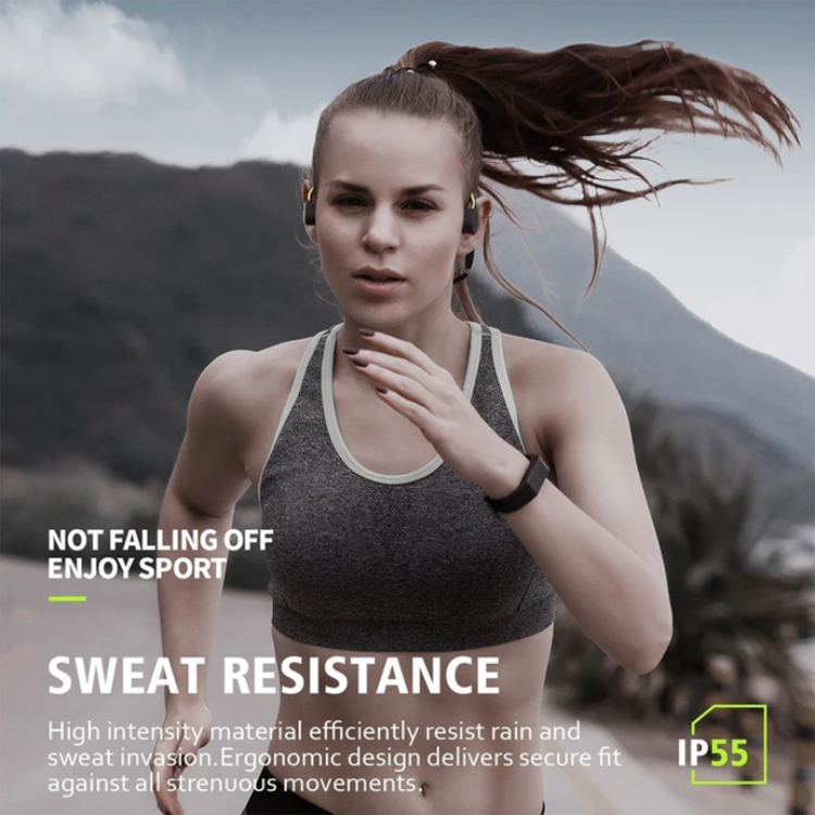 Botgeleidingskoptelefoon Bluetooth Waterbestendig Sport Hardlopen Fitness Handsfree Gehoorbescherming
