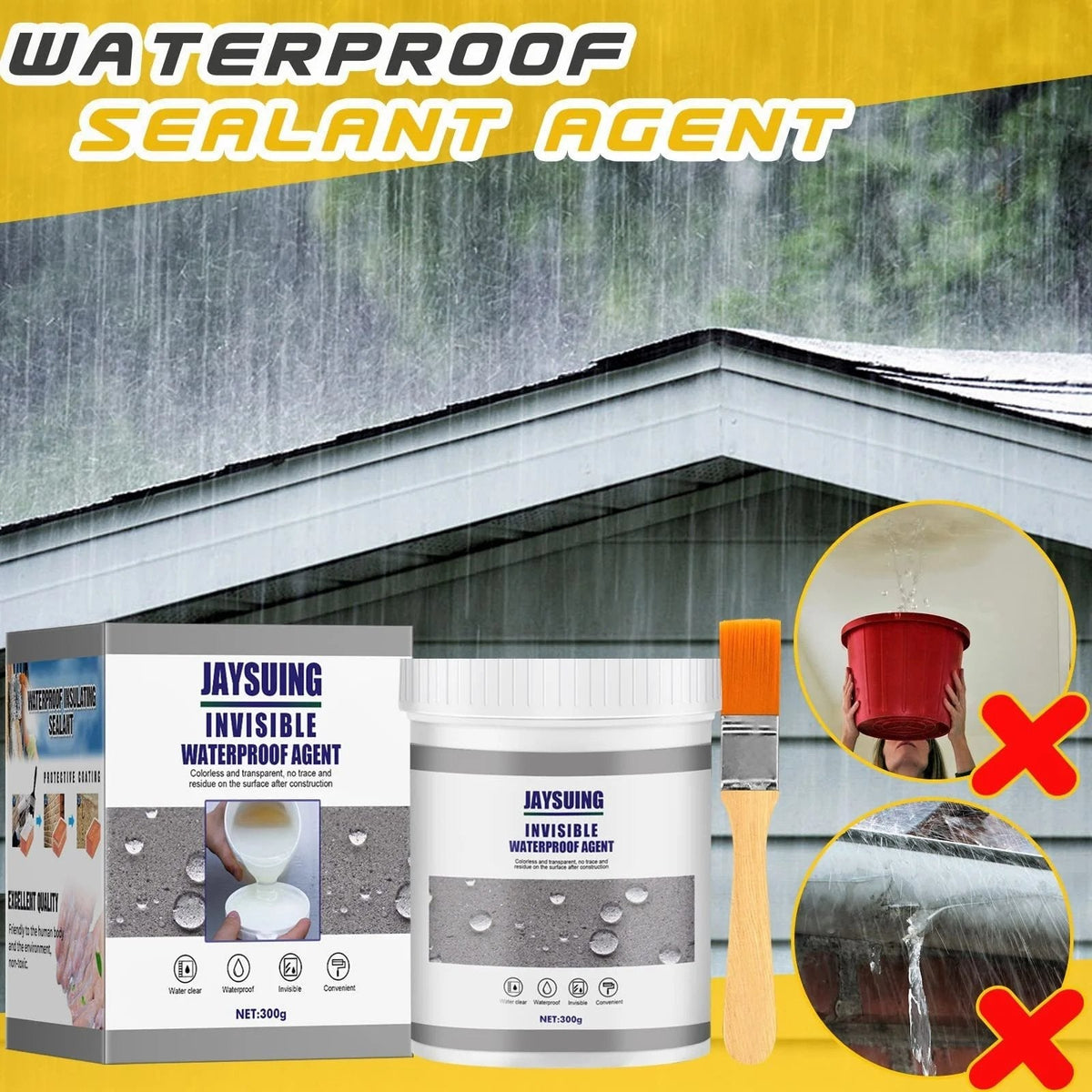 Transparant Afdichtmiddel 30g Waterdicht Repareren Scheuren Voegen Dak Bad Ramen Buizen Binnen Buiten