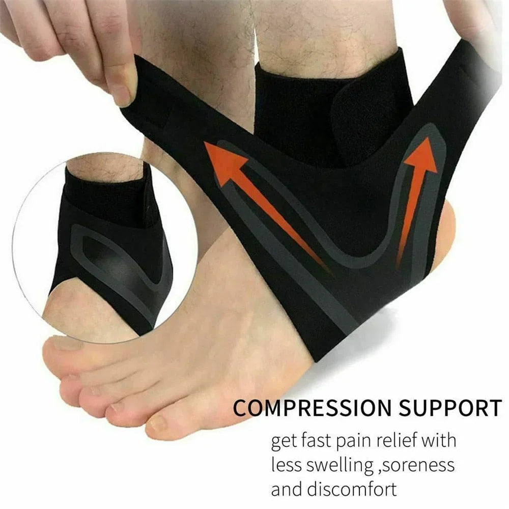 Verstelbare Enkelbrace met Compressie voor Optimale Ondersteuning bij Enkelklachten Blessures en Sportblessures