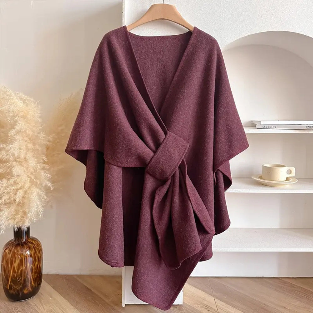 Lichte Poncho Cape met Bescherming tegen Wind en Kou - Warme Shawl voor Najaar en Winter