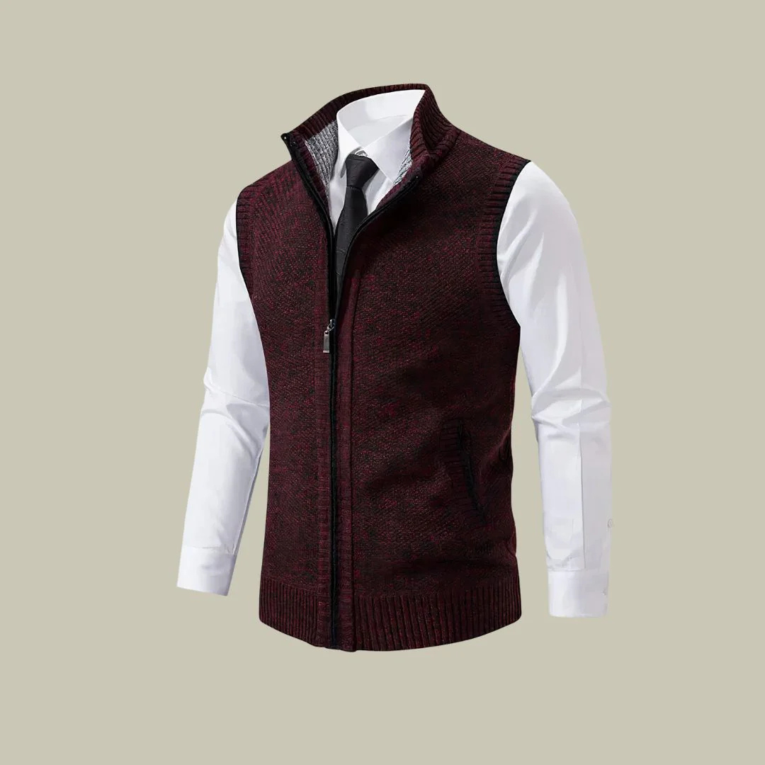 Geïsoleerd Bodywarmer Heren met Rits Mouwloos Warm Vest voor Winter Herfst Lente Laagjes Casual Outdoor