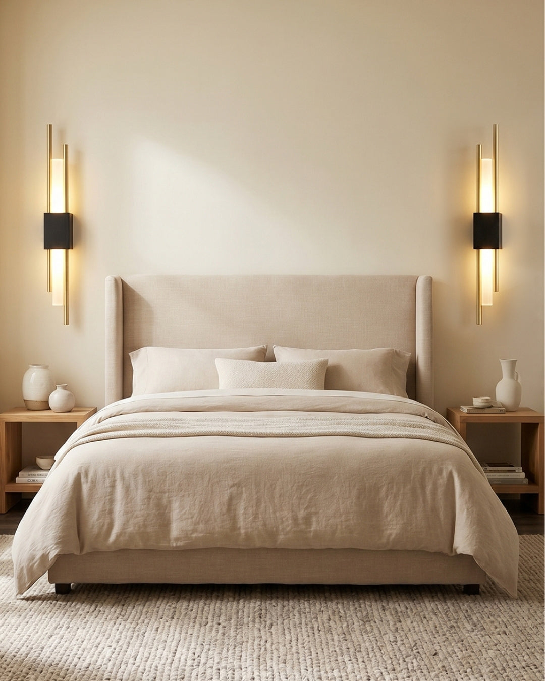 Scandinavische Minimalistische Wandlamp - Modern Verticaal Design met Gerichte LED-Verlichting - Zwart Goud