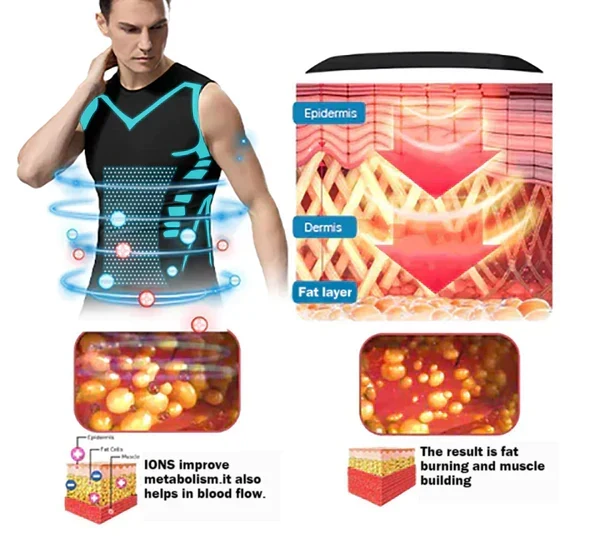 Compressiehemd voor Mannen Shapewear Vest Borst Buik Corrigerend Naadloos Draagbaar M-4XL Zwart Wit Grijs