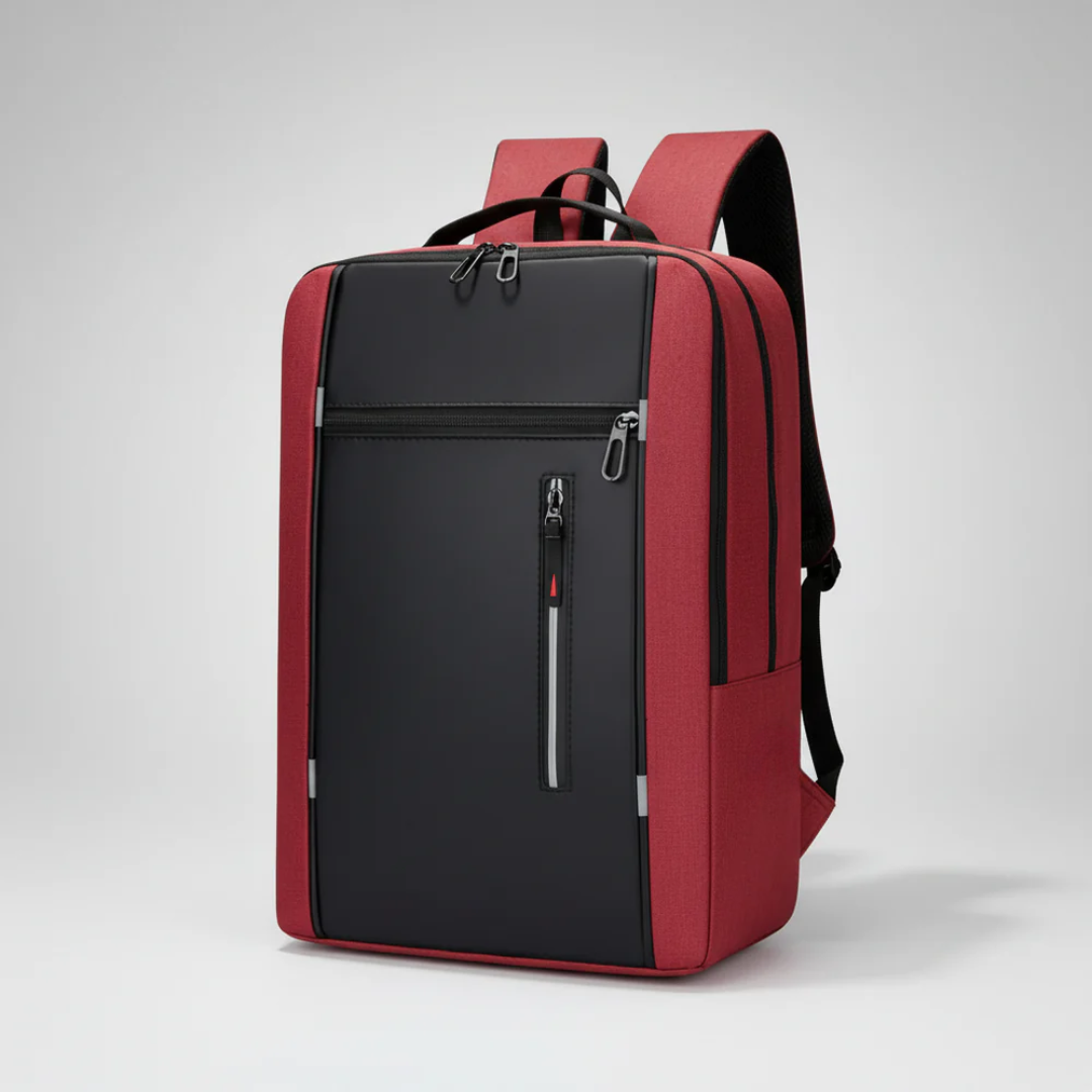 Waterdichte Laptoptas 15,6 Inch met USB Poort Zwart Grijs Blauw Rood Zakelijke Rugzak Studententas Reizen